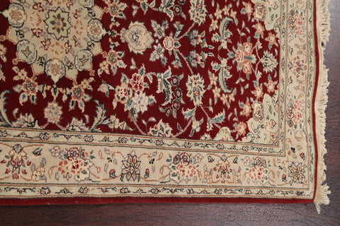 Vegetable Dye Wool/ Silk Tabriz Oriental Runner Rug 2x8