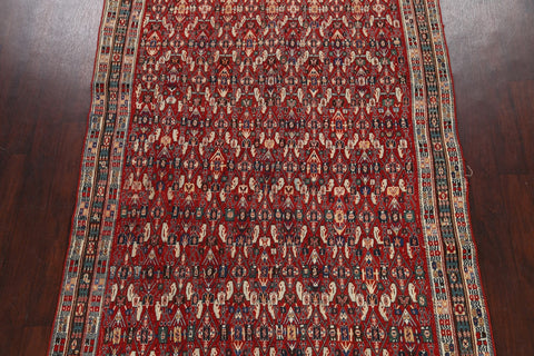 Vegetable Dye All-Over Qashqai Persian Area Rug 6x9