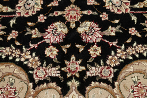 Vegetable Dye Wool/ Silk Aubusson Area Rug 6x9