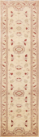 Floral Peshawar Oriental Runner Rug 3x10