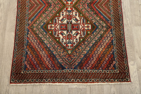 Geometric Afshar Persian Area Rug 3x5