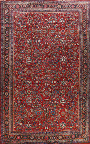 Antique 100% Vegetable Dye Sultanabad Persian Area Rug 12x17