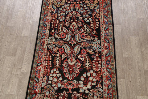 100% Vegetable Dye Floral Mahal Persian Runner Rug 4x9