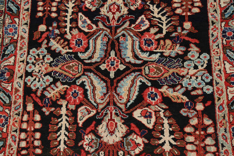 100% Vegetable Dye Floral Mahal Persian Runner Rug 4x9