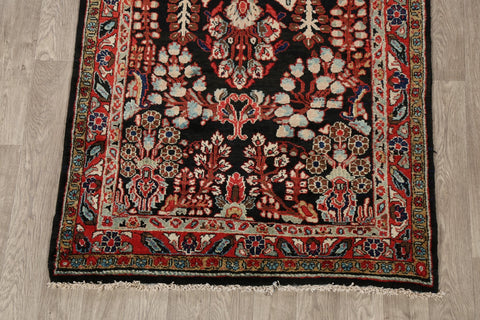 100% Vegetable Dye Floral Mahal Persian Runner Rug 4x9