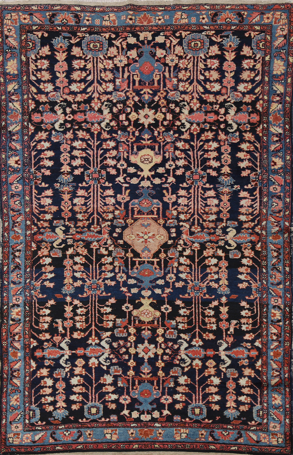 Antique Floral Lilian Persian Area Rug 4x7