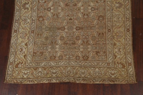 Pre-1900 Antique Vegetable Dye Heriz Bakhshayesh Persian Area Rug 7x13