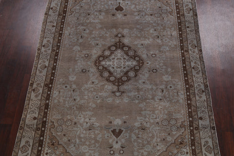 Distressed Floral Hamedan Persian Area Rug 6x9