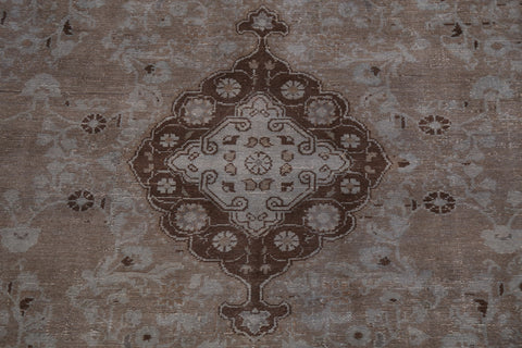 Distressed Floral Hamedan Persian Area Rug 6x9