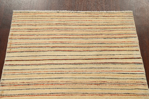 Stripe Gabbeh Kashkoli Oriental Area Rug 3x5