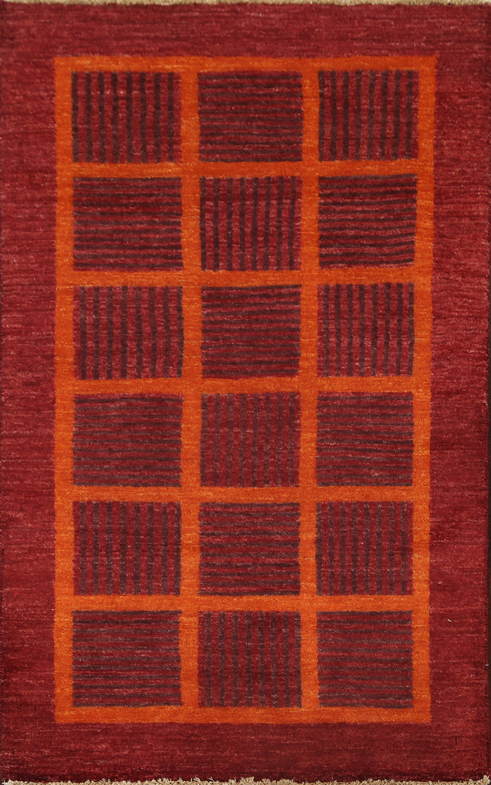 Geometric Gabbeh Kashkoli Oriental Area Rug 3x5