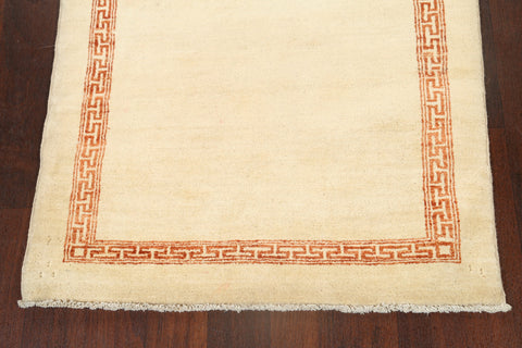 Bordered Gabbeh Kashkoli Oriental Area Rug 3x5