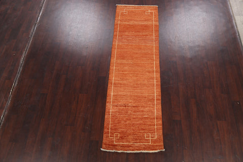 Gabbeh Kashkoli Oriental Runner Rug 3x9