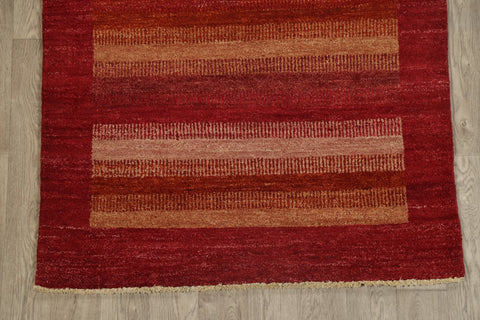 Contemporary Gabbeh Kashkoli Oriental Area Rug 4x6