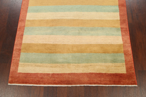 Contemporary Gabbeh Kashkoli Oriental Area Rug 4x6