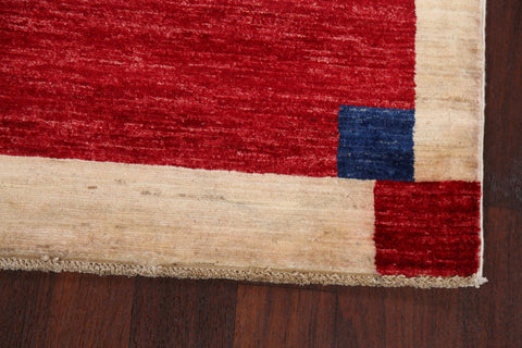 Contemporary Gabbeh Kashkoli Oriental Area Rug 4x6