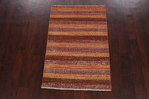 Contemporary Gabbeh Kashkoli Oriental Area Rug 3x4