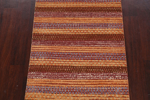 Contemporary Gabbeh Kashkoli Oriental Area Rug 3x4