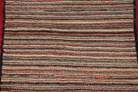 Contemporary Gabbeh Kashkoli Oriental Area Rug 3x4