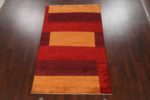 Contemporary Gabbeh Kashkoli Oriental Area Rug 5x8