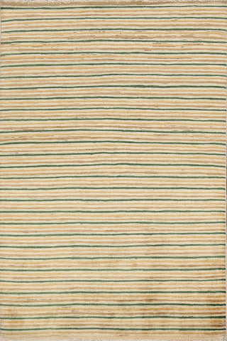 Contemporary Stripe Gabbeh Kashkoli Oriental Area Rug 4x6