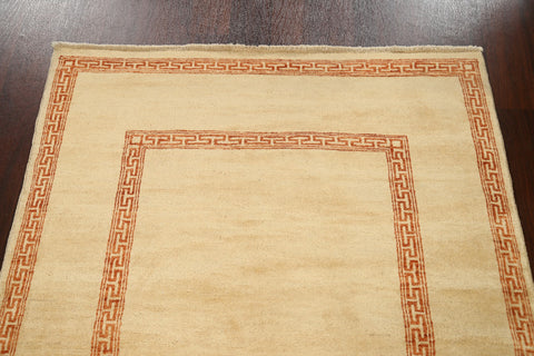 Contemporary Gabbeh Kashkoli Oriental Area Rug 4x6