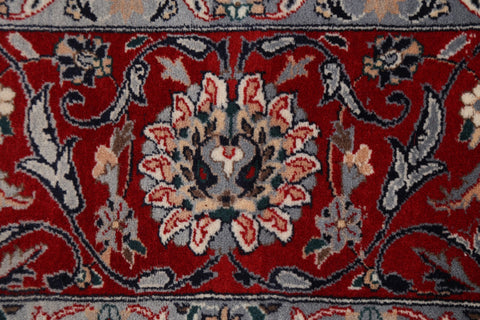 Vegetable Dye Floral Kashan Oriental Area Rug 6x9