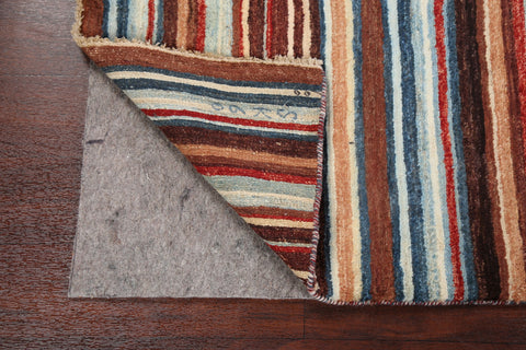 Stripe Modern Gabbeh Kashkoli Oriental Area Rug 3x4