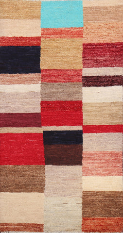 Contemporary Gabbeh Kashkoli Oriental Area Rug 3x5