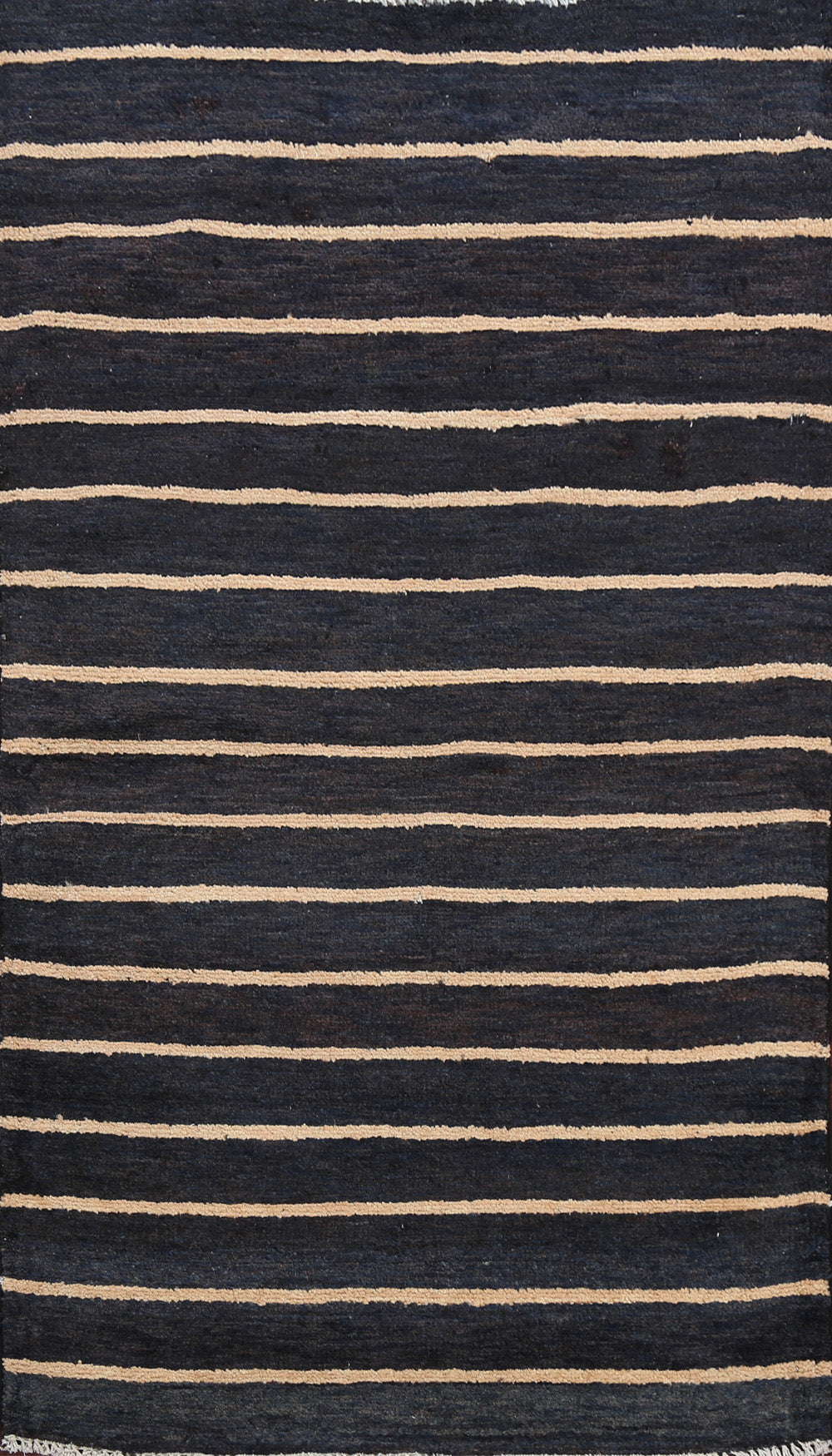 Stripe Modern Gabbeh Kashkoli Oriental Area Rug 3x4