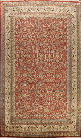 100% Vegetable Dye Tabriz Haj Jalili Oriental Area Rug 12x18