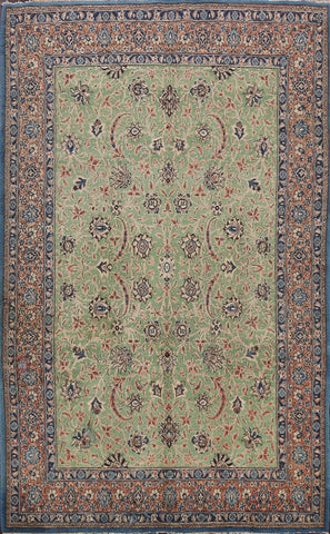 All-Over Floral Sarouk Persian Area Rug 6x10