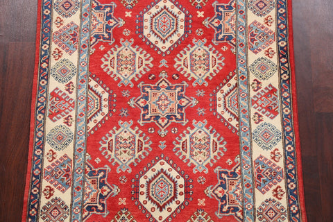 100% Vegetable Dye Super Kazak Oriental Area Rug 4x6