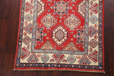 100% Vegetable Dye Super Kazak Oriental Area Rug 4x6