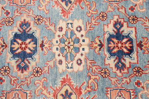 100% Vegetable Dye Super Kazak Oriental Area Rug 4x6