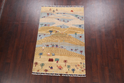 100% Vegetable Dye Super Kazak Oriental Area Rug 4x6