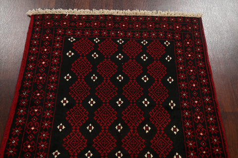 Tribal Geometric Balouch Persian Area Rug 4x7