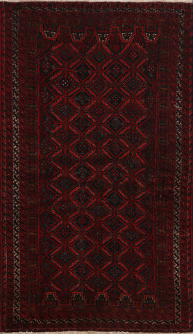 Geometric Balouch Persian Area Rug 3x6