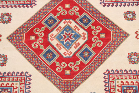 Geometric Kazak Oriental Area Rug 8x8 Round