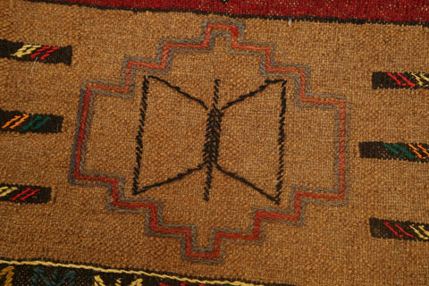 Tribal Geometric Kilim Shiraz Persian Area Rug 2x3