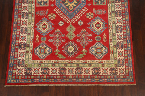 Geometric Kazak Oriental Area Rug 7x10