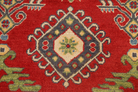 Geometric Kazak Oriental Area Rug 7x10