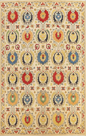 All-Over Floral Kazak Oriental Area Rug 8x10