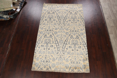 Vegetable Dye All-Over Floral Versace Oriental Area Rug 6x9