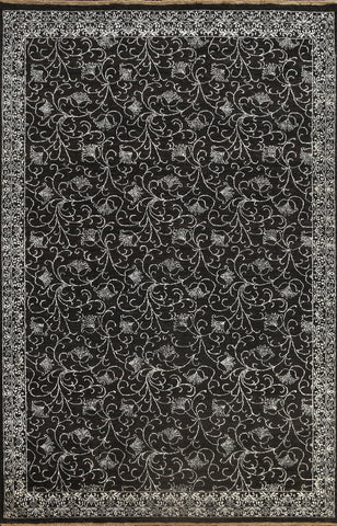 Vegetable Dye Floral Versace Oriental Area Rug 7x10