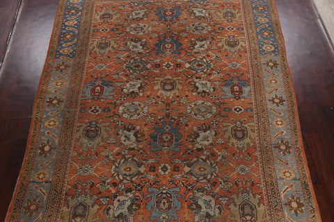 Pre-1900 Antique Vegetable Dye Sultanabad Persian Area Rug 9x12