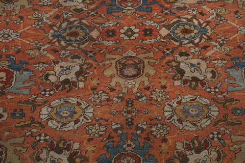 Pre-1900 Antique Vegetable Dye Sultanabad Persian Area Rug 9x12