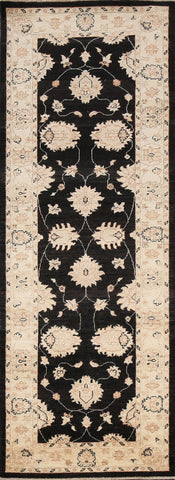 Vegetable Dye Peshawar Chobi Oriental Runner Rug 3x8