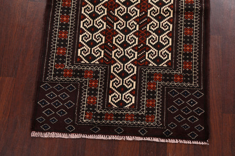 Tribal Geometric Balouch Persian Area Rug 3x4