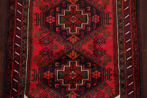 Geometric Hamedan Persian Area Rug 3x5